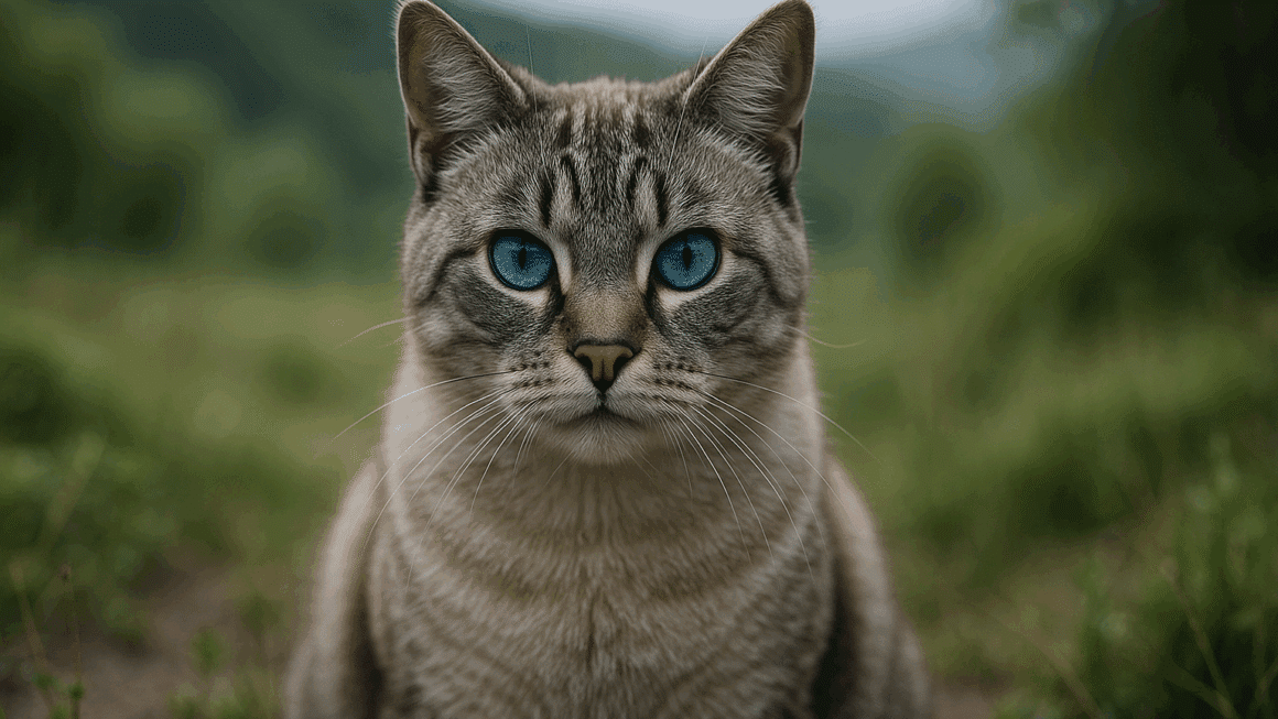 chat yeux bleus